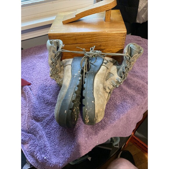 Wellco Air Force TW‎ Boots Womens Size 7 R Combat Military Green Vibram Sole - Picture 4 of 7